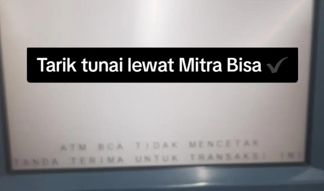 Tarik tunai lewat Mitra Bisa Aja